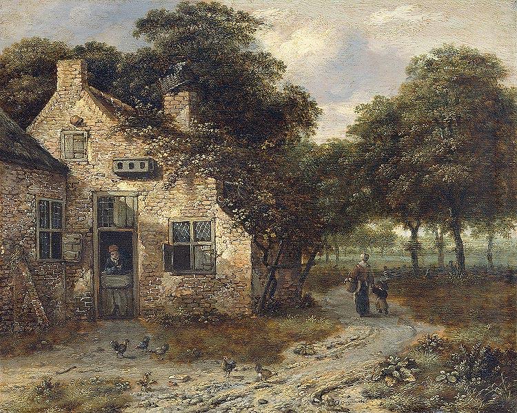 Jan Wijnants A peasant cottage china oil painting image